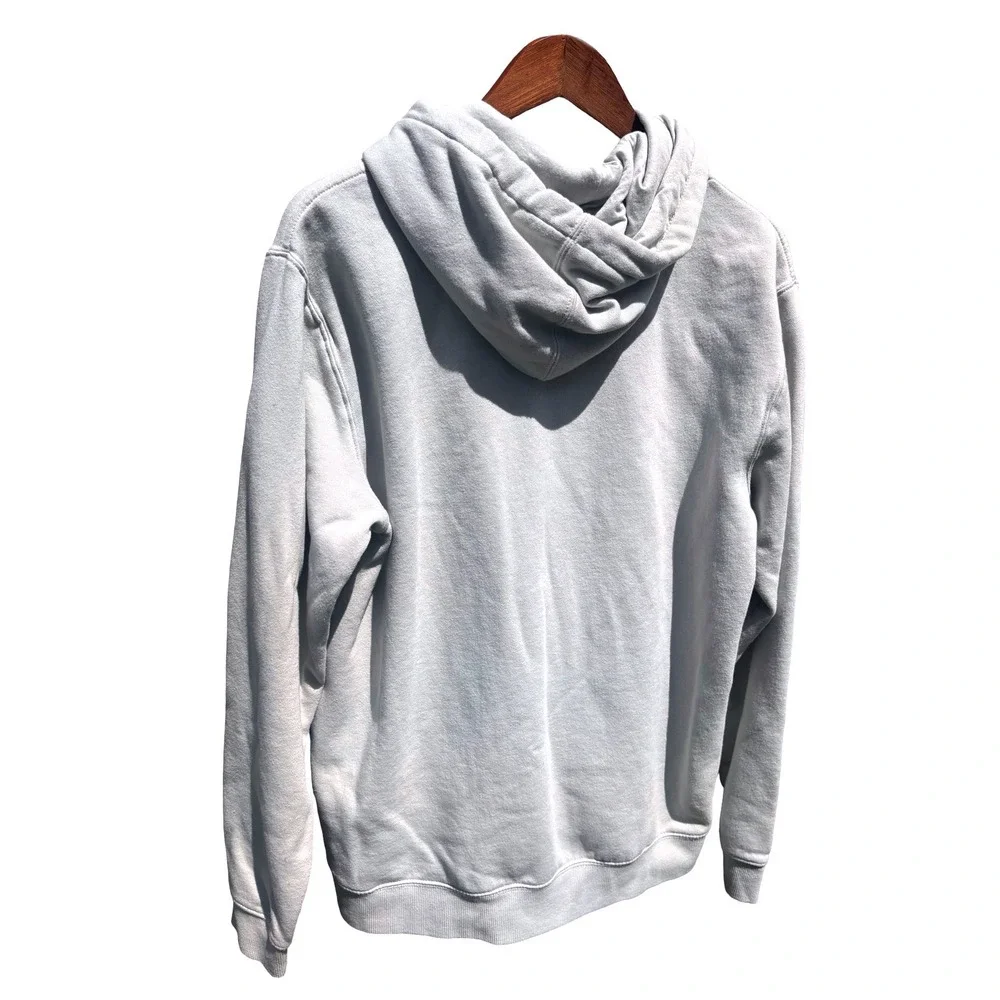 Billabong Hoodie Men Large Tan/Gray Boardshort Co Graphic Pullover Fleece